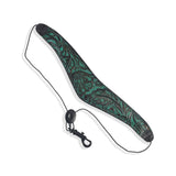 Levy's M27W002 Deluxe Leather Saxophone Neck Strap - Jade