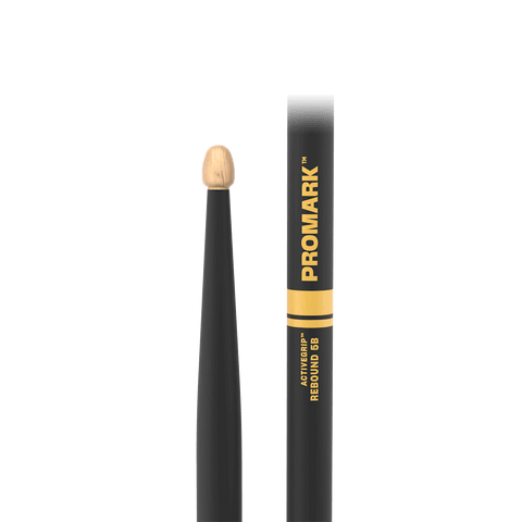 Promark R5BAG Rebound 5B ActiveGrip Hickory Acorn Tip Drumsticks