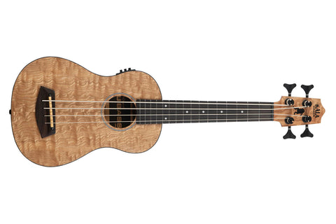 Kala UBASSQAFS Quilted Ash Acoustic Electric U-Bass