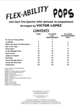 Flex-Ability: Pops Alto & Bari Saxophone Solo/Duet/Trio/Quartet with Accompaniment - Lopez