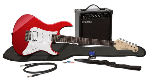 Yamaha GIGMAKEREGRED Gigmaker Metallic Red Electric Guitar Bundle Pack